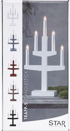 Trapp Ljusstake 24 cm - grå - Inredning - Dekoration & inredningsdetaljer - Julpynt & juldekoration