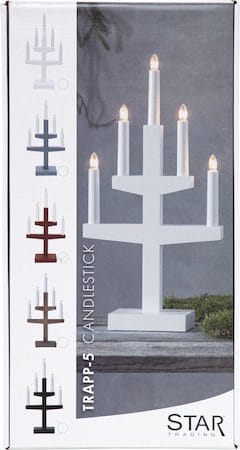 Trapp Ljusstake 24 cm - grå - Inredning - Dekoration & inredningsdetaljer - Julpynt & juldekoration