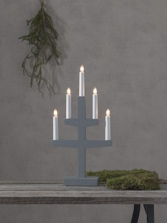 Trapp Ljusstake 24 cm - grå - Inredning - Dekoration & inredningsdetaljer - Julpynt & juldekoration