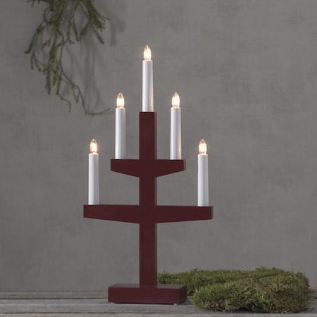Trapp Ljusstake 24 cm - röd - Inredning - Dekoration & inredningsdetaljer - Julpynt & juldekoration