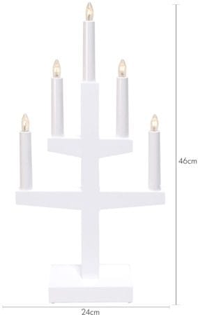 Trapp Ljusstake 24 cm - vit - Inredning - Dekoration & inredningsdetaljer - Julpynt & juldekoration