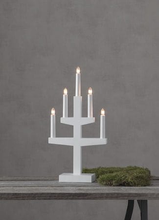 Trapp Ljusstake 24 cm - vit - Inredning - Dekoration & inredningsdetaljer - Julpynt & juldekoration