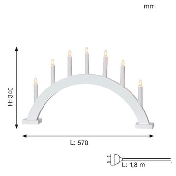 Trapp Ljusstake 57 cm - vit - Inredning - Dekoration & inredningsdetaljer - Julpynt & juldekoration