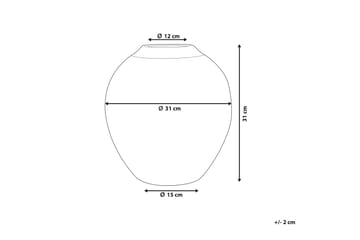 Blomvas Lauri 31 cm - Vit - Inredning - Dekoration & inredningsdetaljer - Vas - Blomvas