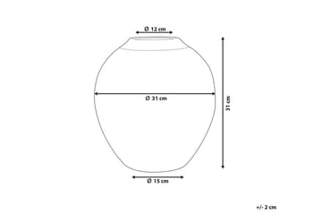 Blomvas Lauri 31 cm - Vit - Inredning - Dekoration & inredningsdetaljer - Vas - Blomvas