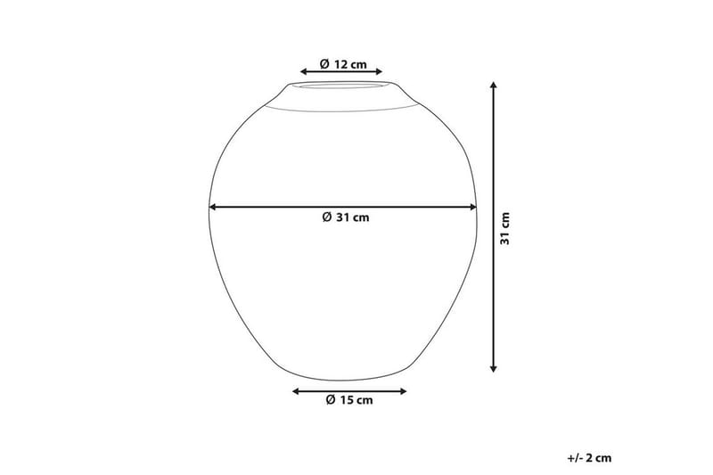 Blomvas Lauri 31 cm - Vit - Inredning - Dekoration & inredningsdetaljer - Vas - Blomvas
