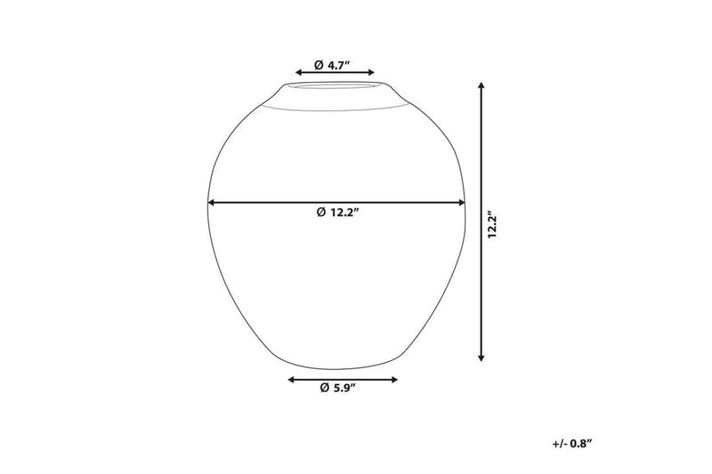 Blomvas Lauri 31 cm - Vit - Inredning - Dekoration & inredningsdetaljer - Vas - Blomvas