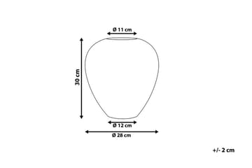 Blomvas Nida 30 cm - Guld - Inredning - Dekoration & inredningsdetaljer - Vas - Blomvas
