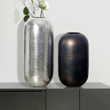 Corara Vas 46 cm Set om 2 - Silverfärgad och svart brons - Inredning - Dekoration & inredningsdetaljer - Vas - Cylindervas