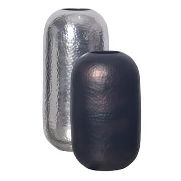 Corara Vas 46 cm Set om 2 - Silverfärgad och svart brons - Inredning - Dekoration & inredningsdetaljer - Vas - Cylindervas