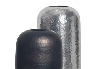 Corara Vas 46 cm Set om 2 - Silverfärgad och svart brons - Inredning - Dekoration & inredningsdetaljer - Vas - Cylindervas