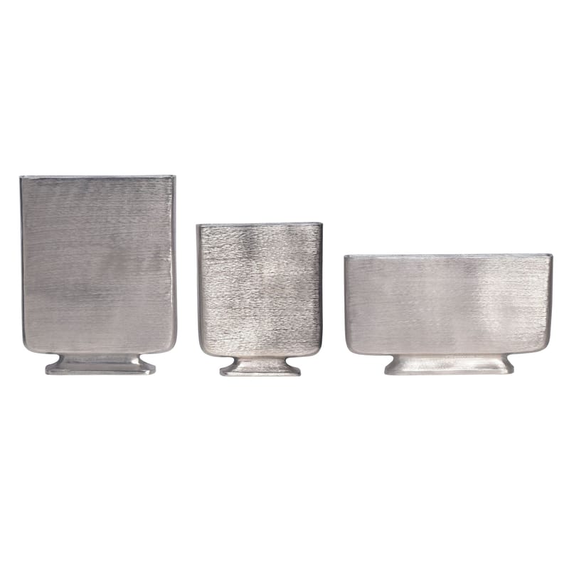 Corova Vas 33 cm Set om 3 - Silverfärgad - Inredning - Dekoration & inredningsdetaljer - Vas - Blomvas