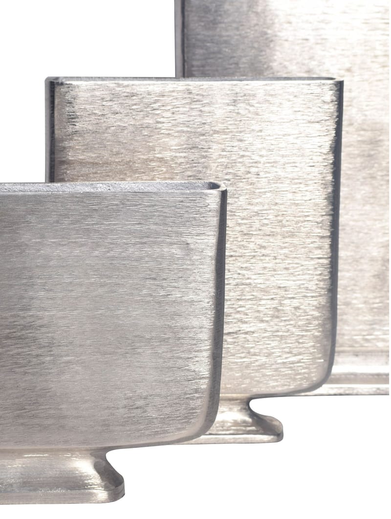 Corova Vas 33 cm Set om 3 - Silverfärgad - Inredning - Dekoration & inredningsdetaljer - Vas - Blomvas