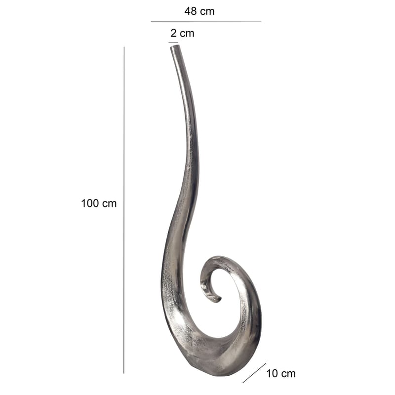 Dalara Vas 100 cm - Silverfärgad - Inredning - Dekoration & inredningsdetaljer - Vas - Blomvas
