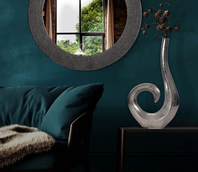 Dalara Vas 47 cm - Silverfärgad - Inredning - Dekoration & inredningsdetaljer - Vas - Blomvas
