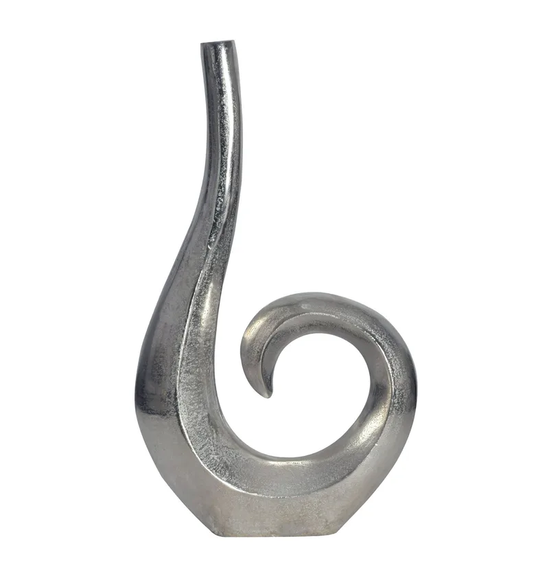 Dalara Vas 47 cm, Silverfärgad