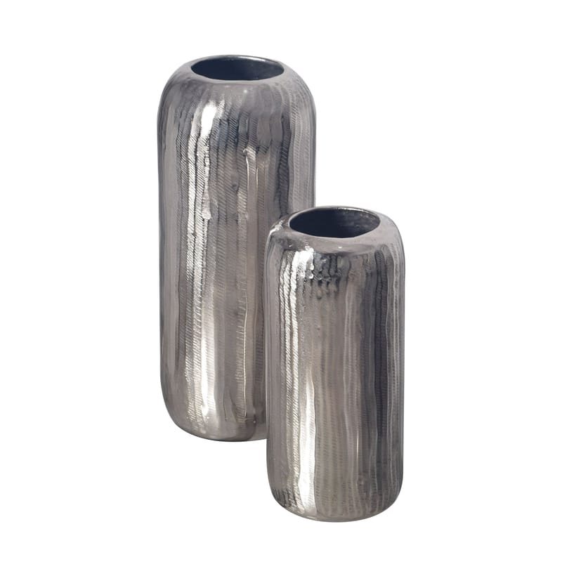 Dalaro Vas 40 cm Set om 2 - silverfärgad - Inredning - Dekoration & inredningsdetaljer - Vas - Cylindervas