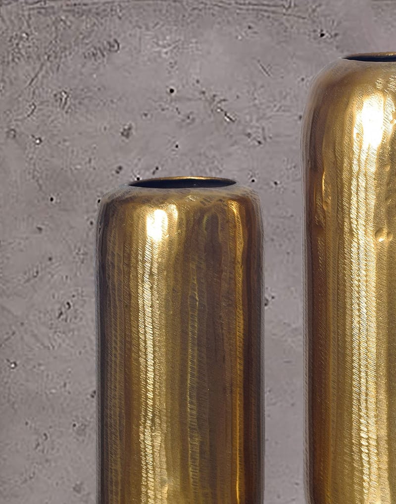 Dalaro Vas 40 cm Set om 2 - svart brons - Inredning - Dekoration & inredningsdetaljer - Vas - Cylindervas