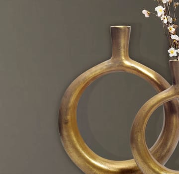 Dalena Vas 45 cm Set om 2 - antikguld - Inredning - Dekoration & inredningsdetaljer - Vas - Blomvas