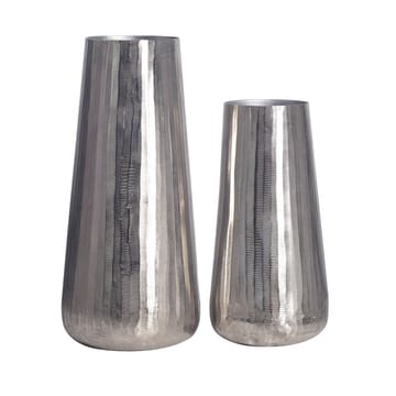 Daleri Vas 45 cm Set om 2 - Silverfärgad - Inredning - Dekoration & inredningsdetaljer - Vas - Cylindervas
