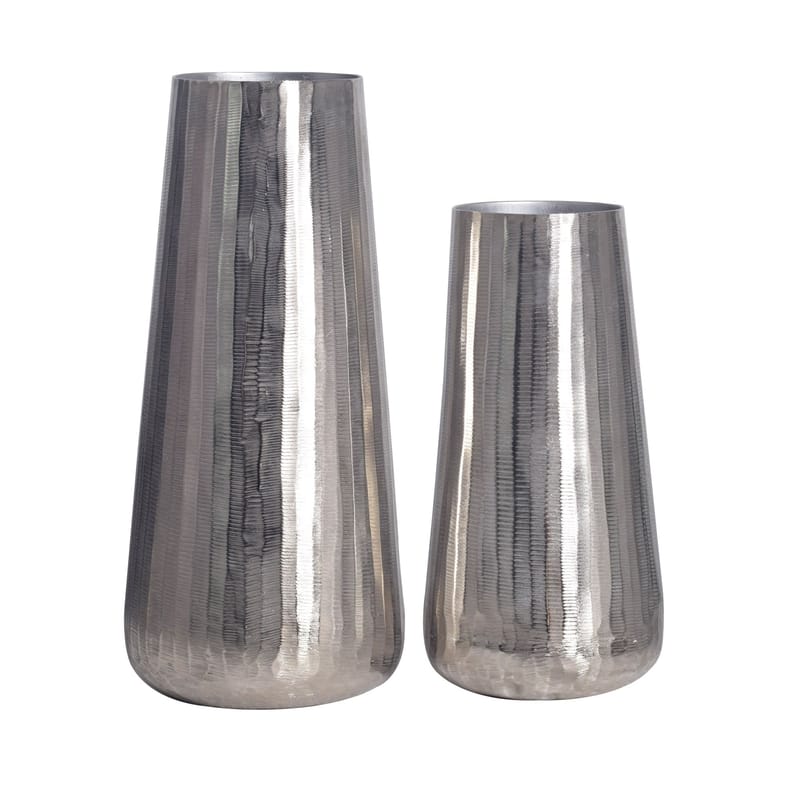 Daleri Vas 45 cm Set om 2 - Silverfärgad - Inredning - Dekoration & inredningsdetaljer - Vas - Cylindervas