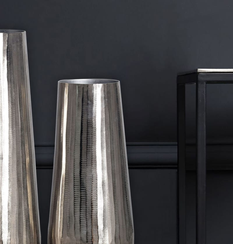 Daleri Vas 45 cm Set om 2 - Silverfärgad - Inredning - Dekoration & inredningsdetaljer - Vas - Cylindervas