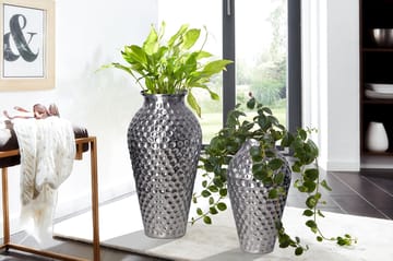 Dalilo Vas 51 cm Set om 2 - Silverfärgad - Inredning - Dekoration & inredningsdetaljer - Vas - Blomvas