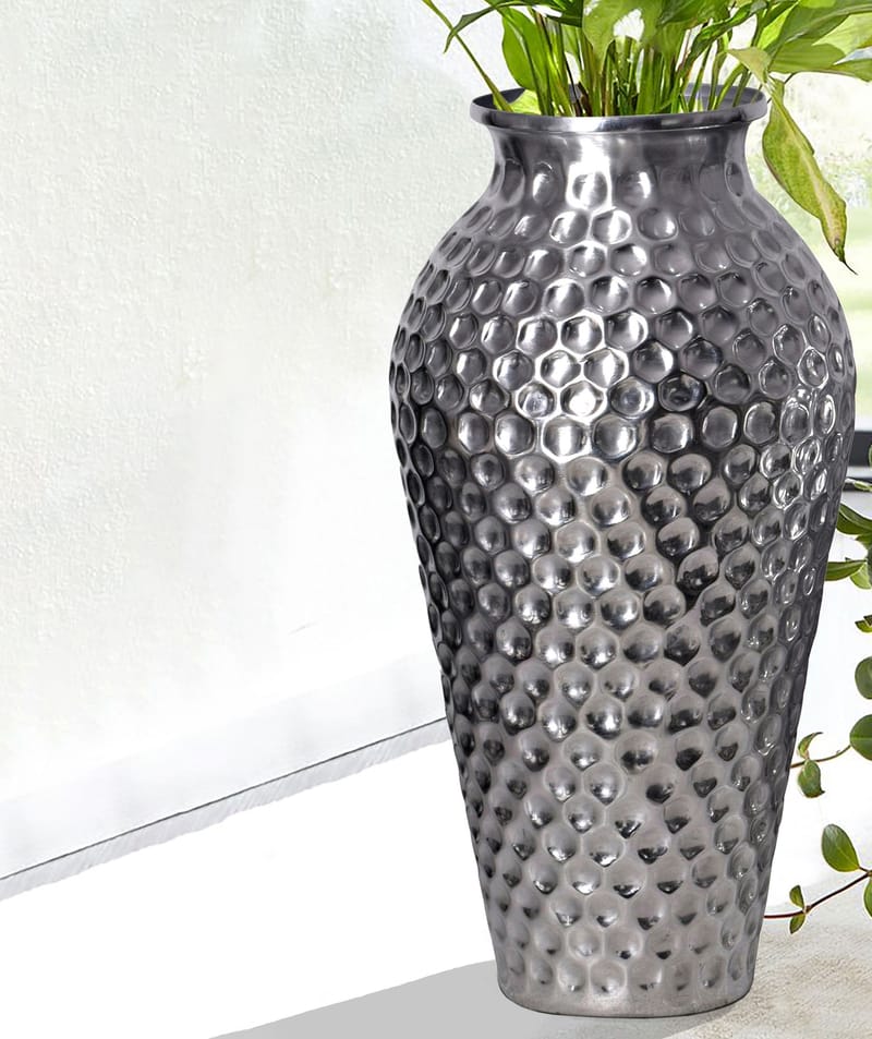 Dalilo Vas 51 cm Set om 2 - Silverfärgad - Inredning - Dekoration & inredningsdetaljer - Vas - Blomvas