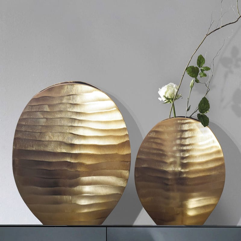 Dalira Vas 31 cm Set om 2 - Guldfärgad - Inredning - Dekoration & inredningsdetaljer - Vas - Blomvas