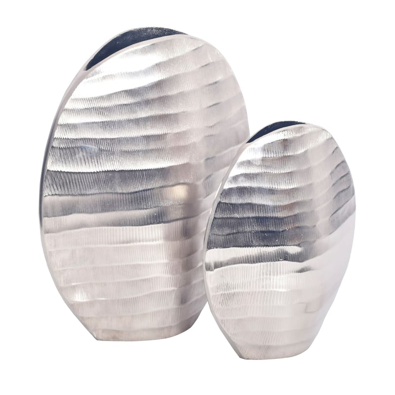 Dalira Vas 31 cm Set om 2 - Silverfärgad - Inredning - Dekoration & inredningsdetaljer - Vas - Blomvas