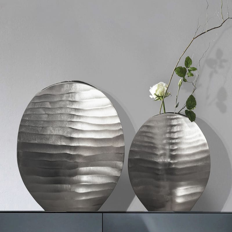 Dalira Vas 31 cm Set om 2 - Silverfärgad - Inredning - Dekoration & inredningsdetaljer - Vas - Blomvas