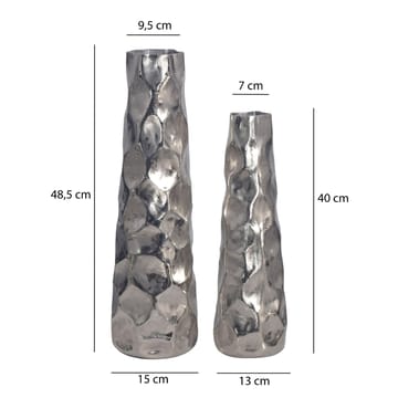 Daluna Vas 49 cm Set om 2 - Silverfärgad - Inredning - Dekoration & inredningsdetaljer - Vas - Cylindervas