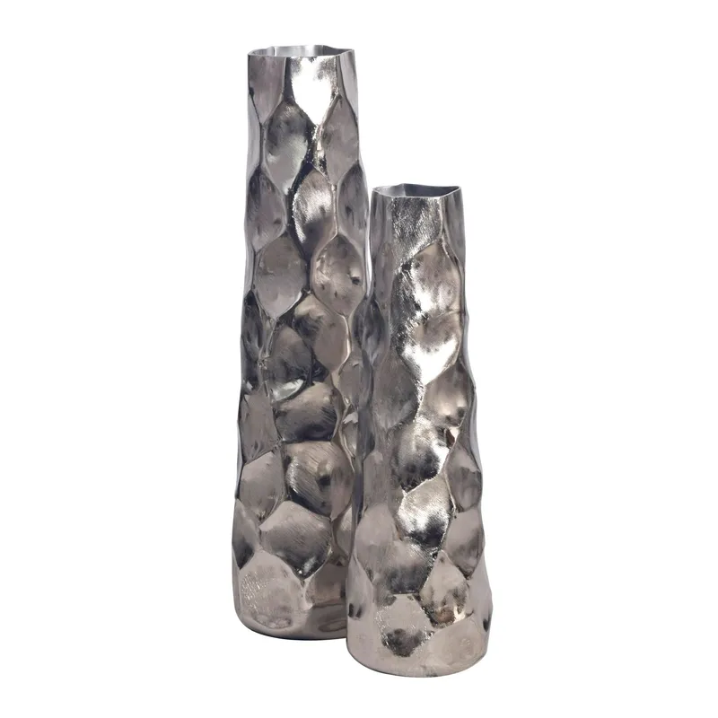 Daluna Vas 49 cm Set om 2, Silverfärgad
