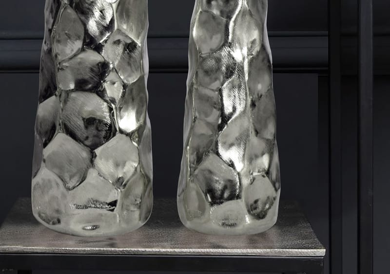 Daluna Vas 49 cm Set om 2 - Silverfärgad - Inredning - Dekoration & inredningsdetaljer - Vas - Cylindervas