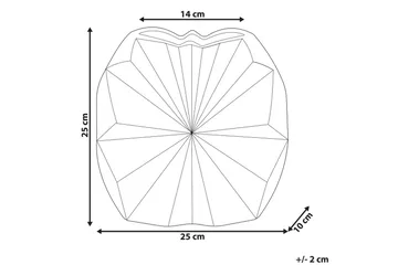 Dekorationsvas Aelia 25x10x25 cm - 25x10x25 cm - Inredning - Dekoration & inredningsdetaljer - Vas - Blomvas
