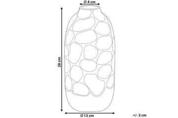 Dekorationsvas Cenabum 13x13x28 cm - 13x13x28 cm - Inredning - Dekoration & inredningsdetaljer - Vas - Blomvas