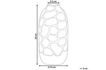 Dekorationsvas Cenabum 15x15x34 cm - 15x15x34 cm - Inredning - Dekoration & inredningsdetaljer - Vas - Blomvas