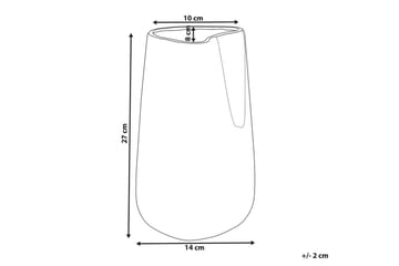 Dekorationsvas Cirta 14x14x27 cm - 14x14x27 cm - Inredning - Dekoration & inredningsdetaljer - Vas - Blomvas
