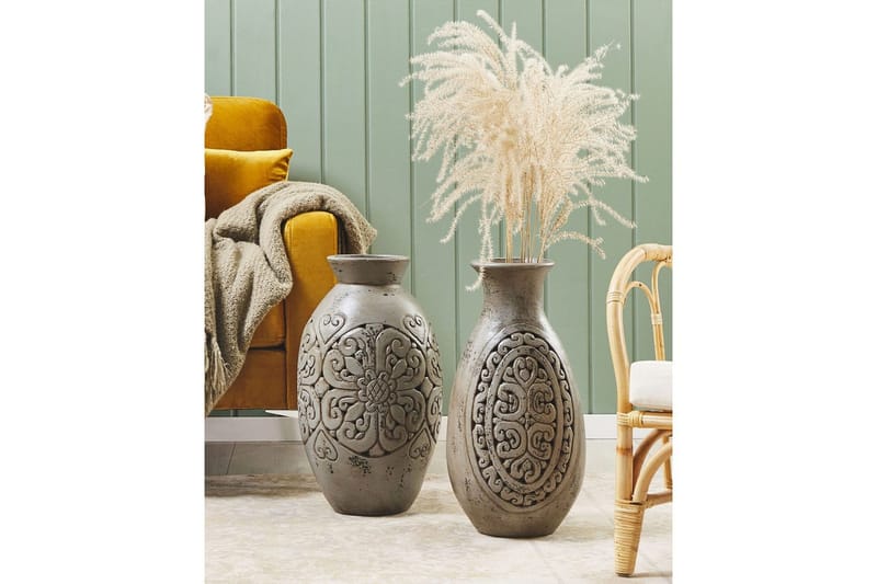 Dekorationsvas Megara Grå - Grå - Inredning - Dekoration & inredningsdetaljer - Vas - Blomvas