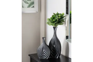 Dekorationsvas Thapsus Svart, 16x4x39 cm - Svart, 16x4x39 cm - Inredning - Dekoration & inredningsdetaljer - Vas - Blomvas