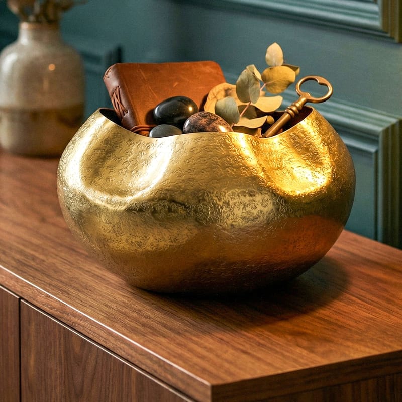 Harvik Bordsvas 30 cm i aluminium - Guld - Inredning - Dekoration & inredningsdetaljer - Vas - Blomvas