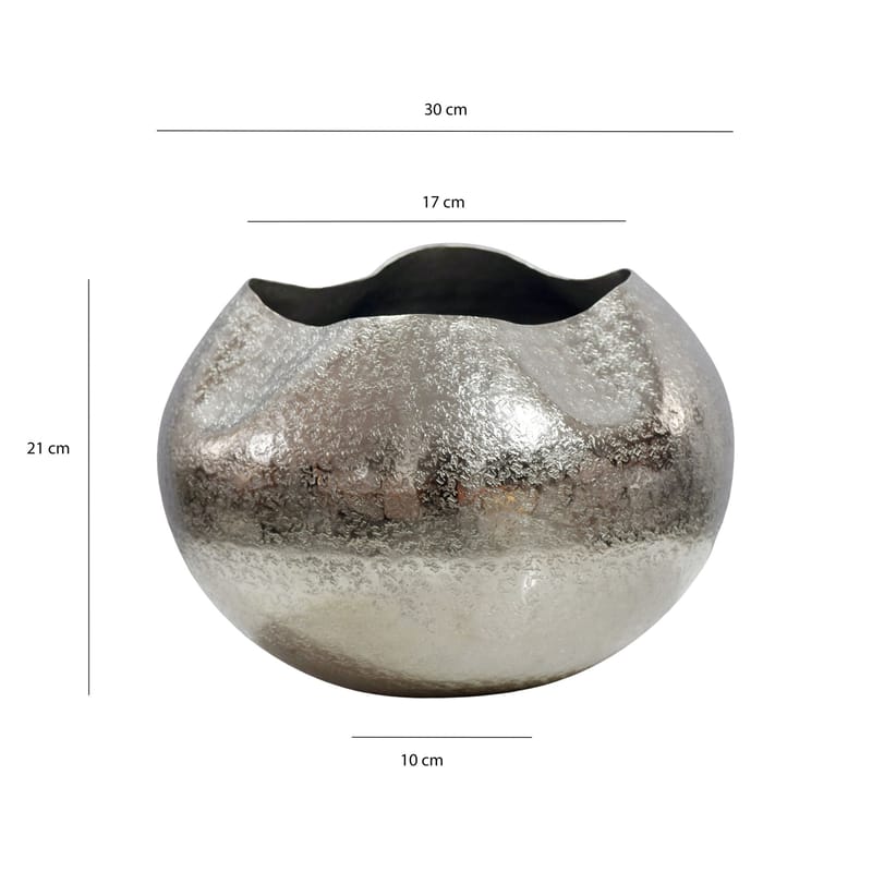 Harvik Bordsvas 30 cm i aluminium - Silver - Inredning - Dekoration & inredningsdetaljer - Vas - Blomvas