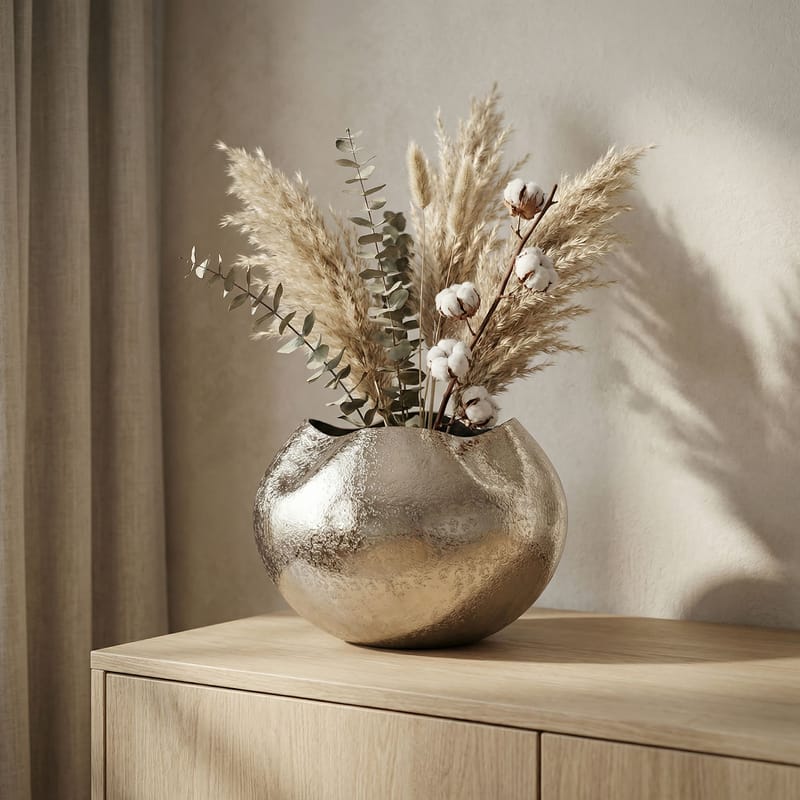 Harvik Bordsvas 30 cm i aluminium - Silver - Inredning - Dekoration & inredningsdetaljer - Vas - Blomvas