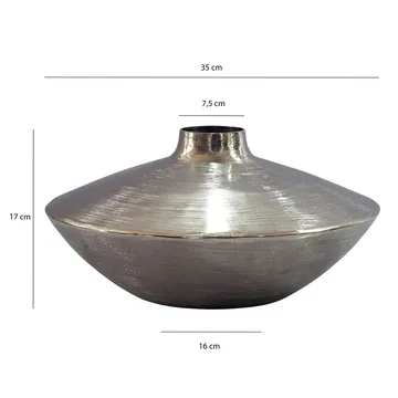 Helin Bordsvas 35 cm i aluminium - Silver - Inredning - Dekoration & inredningsdetaljer - Vas - Blomvas
