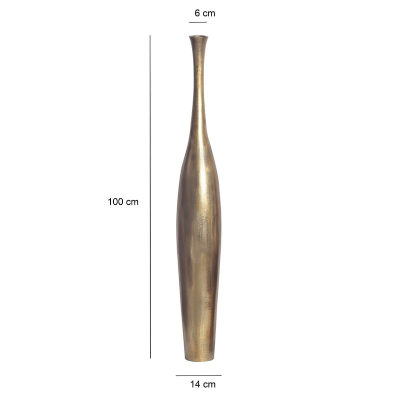 Isloren Vas 100 cm - Guldfärgad - Inredning - Dekoration & inredningsdetaljer - Vas - Blomvas
