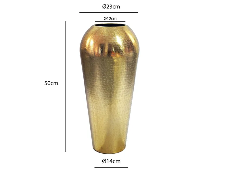 Kelar Golvvas i aluminium - Guld - Inredning - Dekoration & inredningsdetaljer - Vas - Blomvas