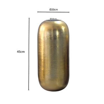 Korva Golvvas 45 cm i aluminium - Guld - Inredning - Dekoration & inredningsdetaljer - Vas - Blomvas