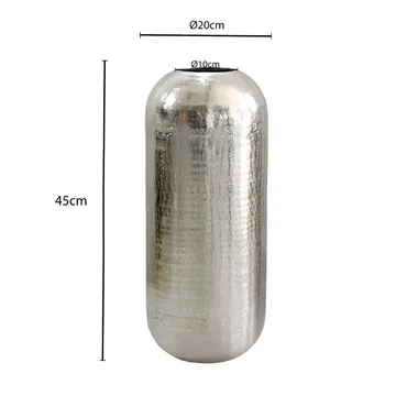 Korva Golvvas 45 cm i aluminium - Silver - Inredning - Dekoration & inredningsdetaljer - Vas - Blomvas