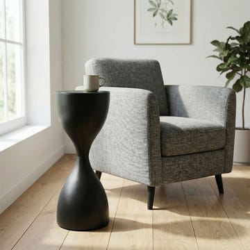 Relvik Runt sidobord 23 cm i metall och glas - Svart - Inredning - Dekoration & inredningsdetaljer - Vas - Blomvas