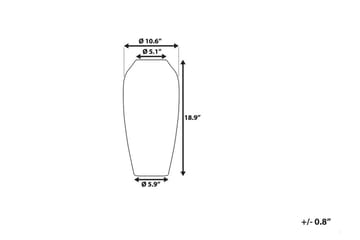 Vas Lorca 27 cm - Grå - Inredning - Dekoration & inredningsdetaljer - Vas - Blomvas